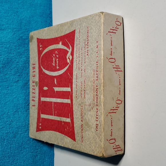 Vintage Game HI-Q Family Game Puzzle Game in Original Box - Approx 1940's 1950's - Picture 5 of 8